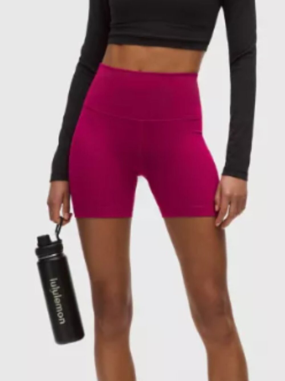 Lululemon Wunder Train High-Rise 6-Inch Shorts Pink | Size 6